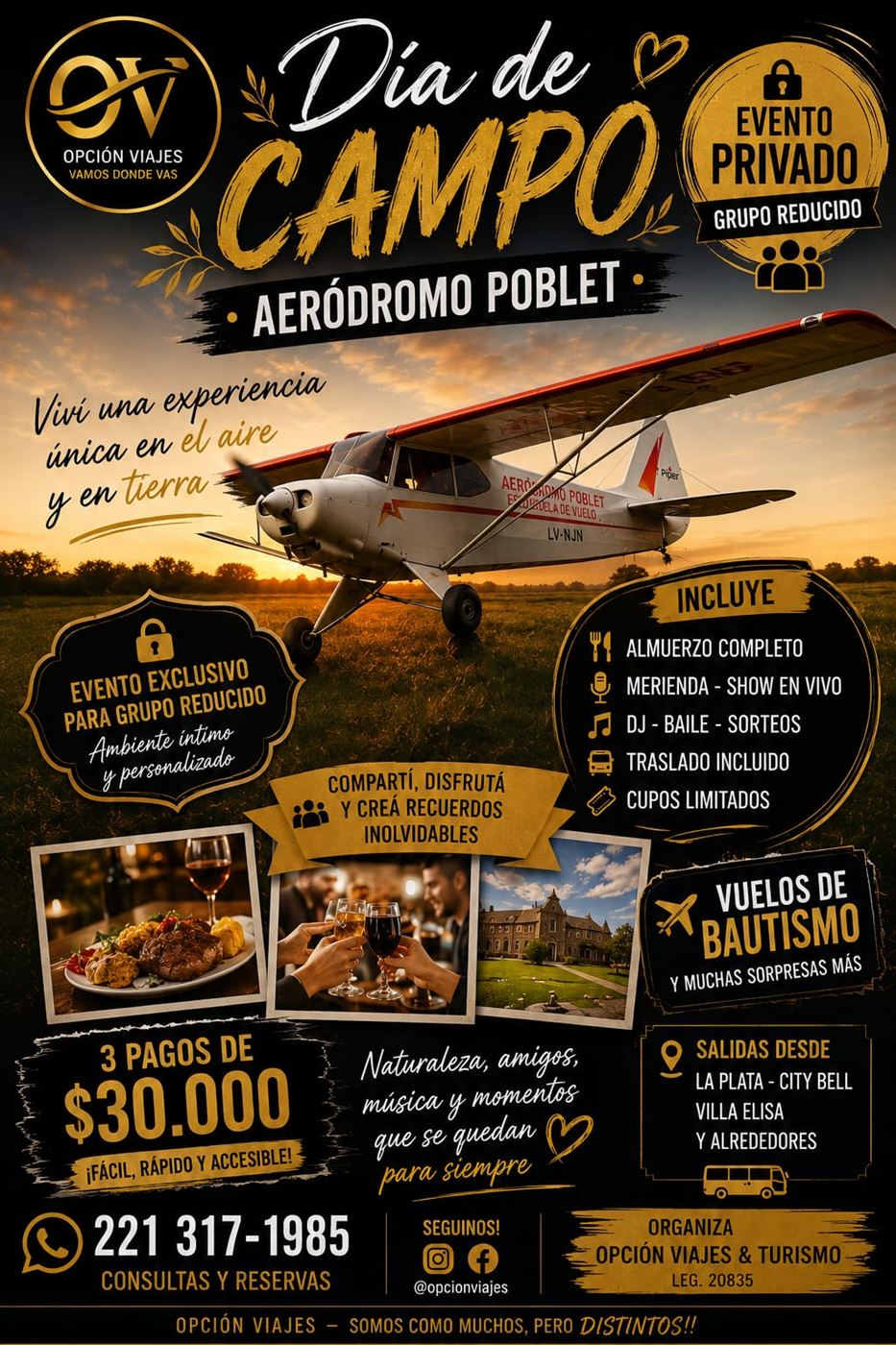 Promoción día de campo en Aeródromo Poblet