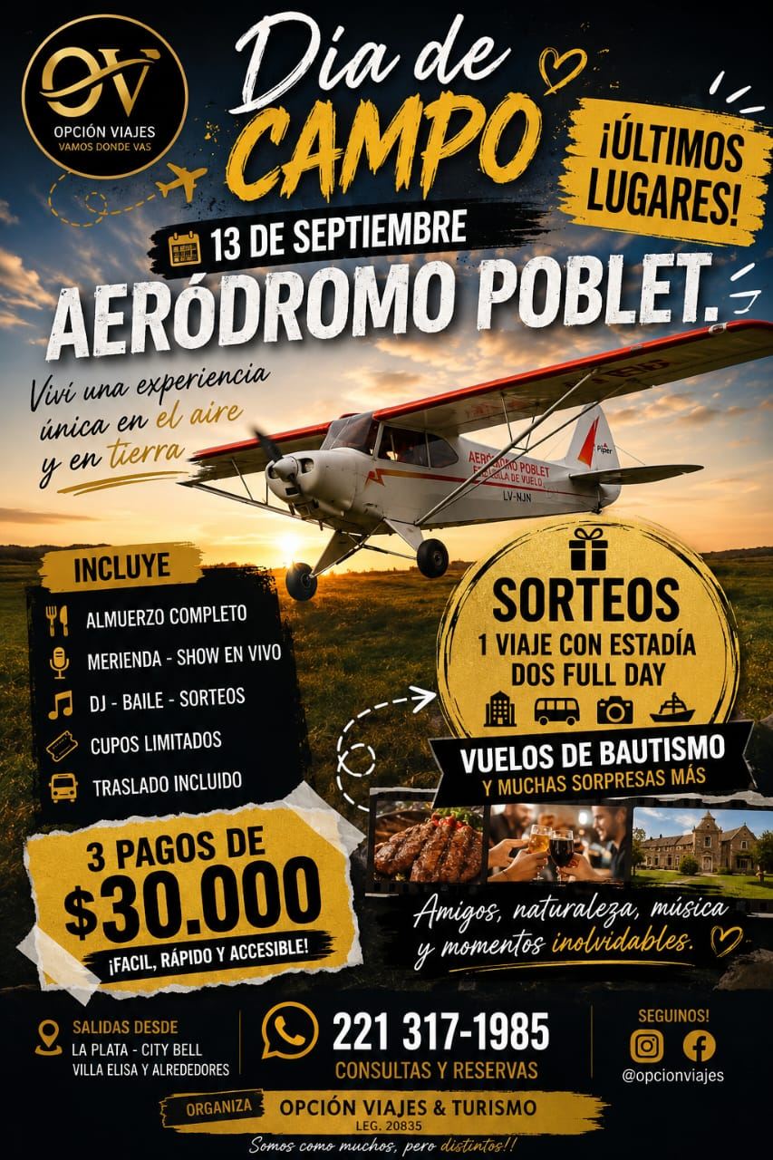 Promoción día de campo en Aeródromo Poblet, últimos lugares