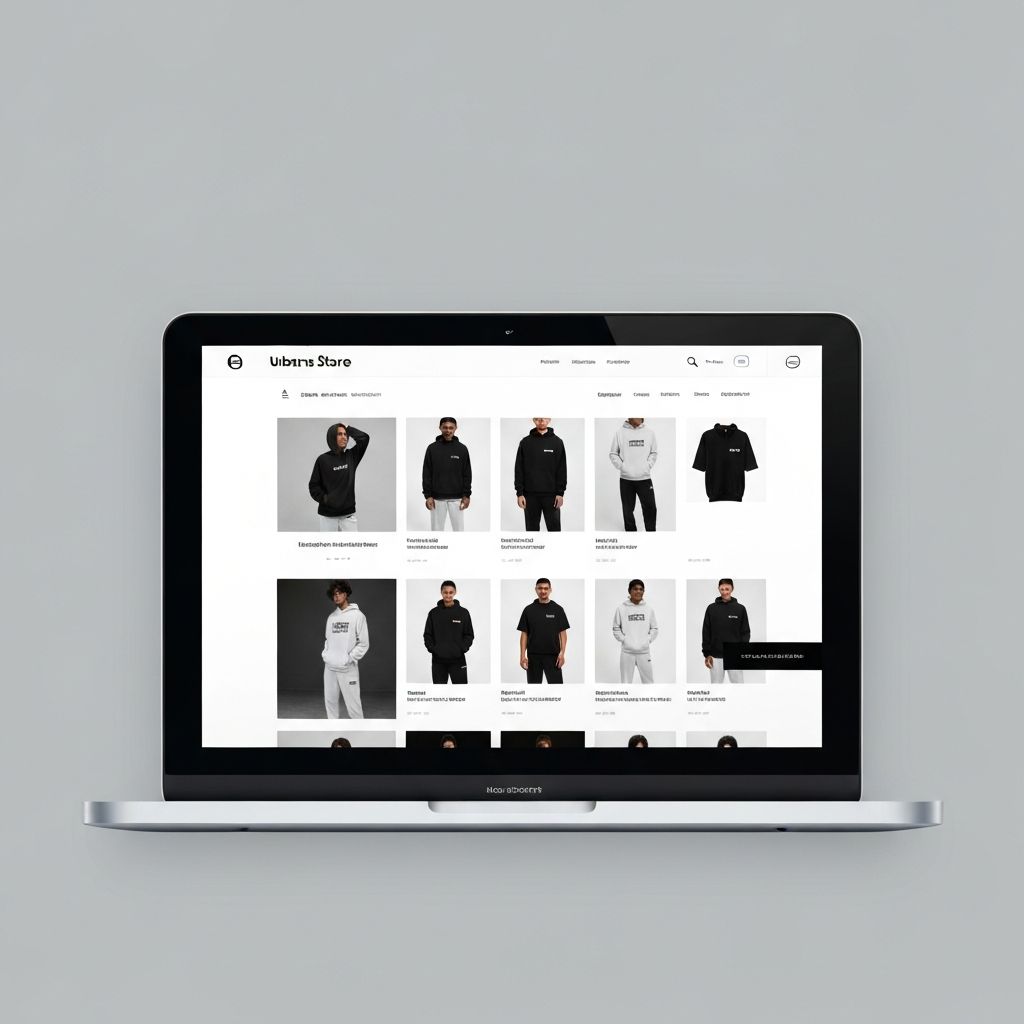 Mockup de Tienda Urbana Store